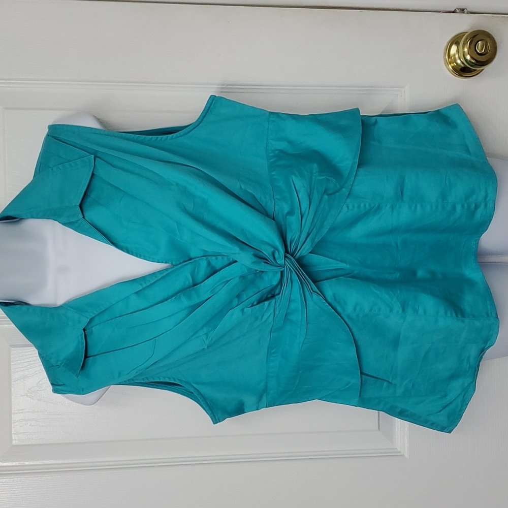 Teal turquoise XL Jones New York sleeveless top
